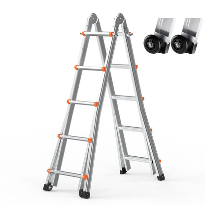 Multi-Function Collapsible Ladder - 20 FT Lightweight Aluminum Design