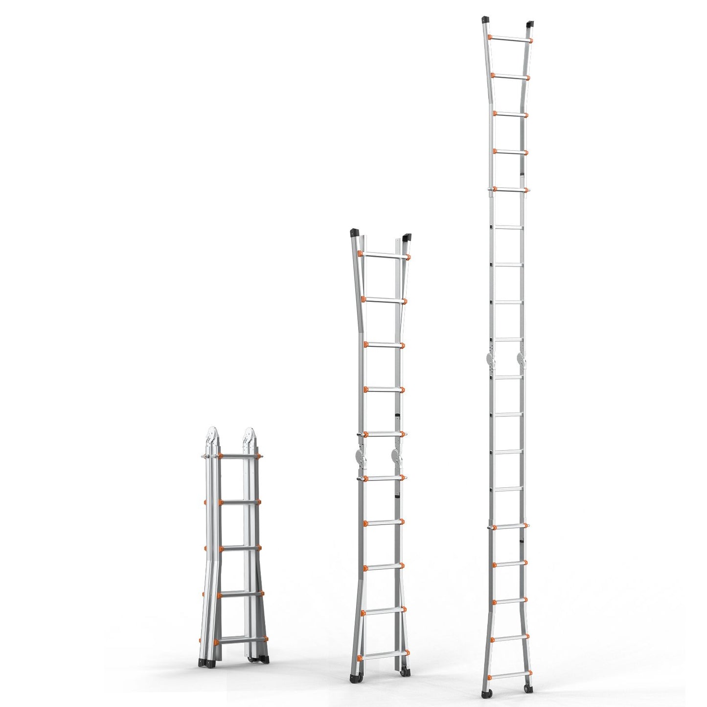 Multi-Function Collapsible Ladder - 20 FT Lightweight Aluminum Design