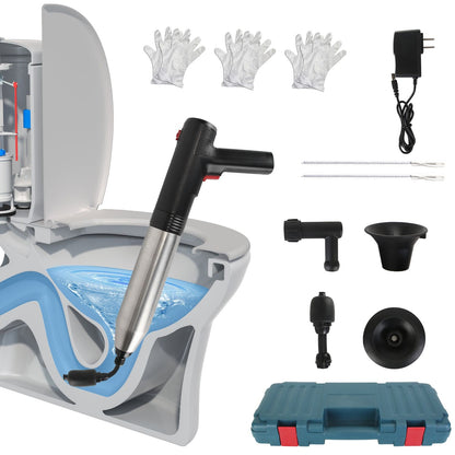 Plumbing repair kit with tools and components on a white background